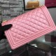 Chanel Medium Boy Flap in Pink Caviar GHW A67086