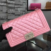 Chanel Medium Boy Flap in Pink Caviar SHW A67086