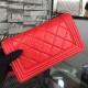 Chanel Medium Boy Flap Bag in Red Calfskin Aged RHW A67086