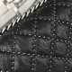 Chanel Studded Boy Flap Black Aged Lambskin Aged RHW A67086