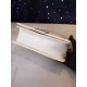 Chanel Medium Boy Flap Bag in White Deerskin/Patent Aged RHW A67086