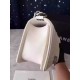 Chanel Medium Boy Flap Bag in White Deerskin SHW A67086
