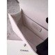 Chanel Medium Boy Flap Bag in White Deerskin SHW A67086
