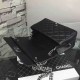 Small Chanel City Rock Black Calfskin Flap Bag A93017