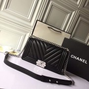 Chanel A67086-25 Medium Boy Chanel Chevron Flap Bag