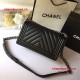 Chanel A67086-26 Medium Boy Chanel Chevron Flap Bag