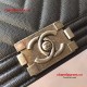 Chanel A67086-26 Medium Boy Chanel Chevron Flap Bag