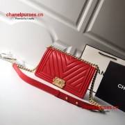 Chanel A67086-13 Boy Old Medium Chevron Flap Bag