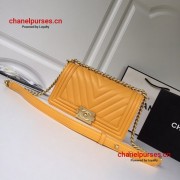 Chanel A67086-14 Boy Old Medium Chevron Flap Bag