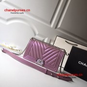 Chanel A67086-16 Medium Boy Chanel Chevron Flap Bag