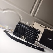Chanel A67086-17 Medium Boy Chanel Chevron Flap Bag