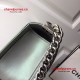 Chanel A67086-18 Boy Old Medium Metallic Chevron Quilted Flap Bag