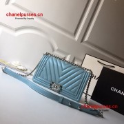 Chanel A67086-20 Medium Boy Chanel Chevron Flap Bag