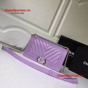 Chanel A67086-21 Medium Boy Chanel Chevron Flap Bag
