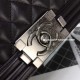 Chanel A67085-38 Small Boy Flap Bag in Black Lambskin Aged RHW 