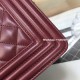 Chanel A67086-57 Medium Boy Flap Bag in Burgundy Lambskin BHW 