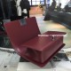 Chanel A67086-58 Medium Boy Flap Bag in Burgundy Lambskin Aged RHW 