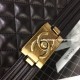 Chanel A67086-61 Medium Boy Flap Bag in Black Lambskin GHW 