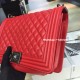 Chanel A92193-10 red lambskin aged rhd