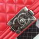Chanel A92193-10 red lambskin aged rhd