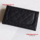 Chanel A31506-2 Quilted Flap Wallet in Caviar