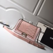 Chanel A67086-23 Medium Boy Chanel Chevron Flap Bag