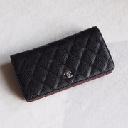 Chanel A31509-1 Quilted Bi-fold Wallet in Grained Calfskin