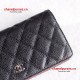 Chanel A31509-1 Quilted Bi-fold Wallet in Grained Calfskin