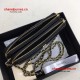 Chanel A82527-3 Lambskin Chevron Clutch With Chain