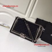 Chanel A67086-11 Boy Pearl Around Flap Bag