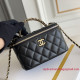 AP3012 Black Lambskin Gold Tone Metal (Authentic Quality)