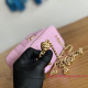 AP3204 Pink Grained Calfskin Gold Tone Metal
