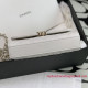 AP3238 White Grained Calfskin Gold Tone Metal