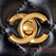 AP3240 Black Shiny Calfskin Gold Tone Metal