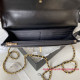 AP3240 Black Shiny Calfskin Gold Tone Metal