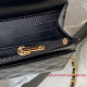 AP3240 Black Shiny Calfskin Gold Tone Metal