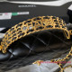AP3240 Black Shiny Calfskin Gold Tone Metal