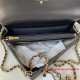 AP3009 Black Patent Calfskin Gold Tone Metal