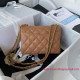 AS3580 Caramel Grained Calfskin Gold Tone Metal