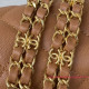 AS3580 Caramel Grained Calfskin Gold Tone Metal