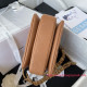 AS3580 Caramel Grained Calfskin Gold Tone Metal