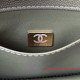 AS3580 Dark Green Grained Calfskin Gold Tone Metal