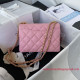 AS3580 Pink Grained Calfskin Gold Tone Metal