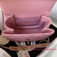 AS3580 Pink Grained Calfskin Gold Tone Metal