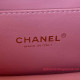 AS3580 Pink Grained Calfskin Gold Tone Metal