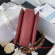 AS3580 Red Grained Calfskin Gold Tone Metal