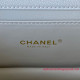 AS3580 White Grained Calfskin Gold Tone Metal