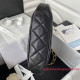 AS3631 Black Lambskin Gold Tone Metal