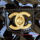 AS3649 Black Patent Calfskin Gold Tone Metal