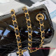 AS3649 Black Patent Calfskin Gold Tone Metal
